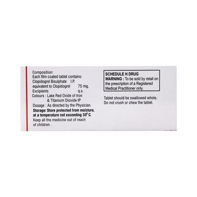 Superclop 75mg Tablet 10'S - Blood Clot-Ant