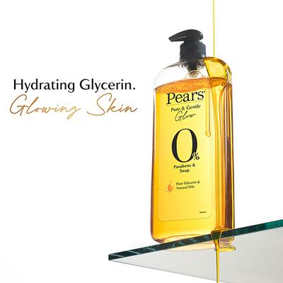Pears 98% Pure Glycerin and Gentle Body Wash with 0% Paraben and Soap for Hydration Glow 250 ml - Shower Gels & Body Wash