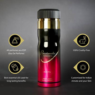 RiiFFS Passionate Women, Refreshing Deodorant 200 ml - Women Deodorants/Roll-Ons