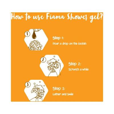 Fiama Shower Gel Peach & Avocado Body Wash with Skin Conditioners for Soft Moisturised Skin pump 500 ml - Shower Gels & Body Wash