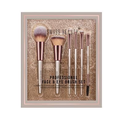 Swiss Beauty Professional Face & Eye Brush Set - (6 pcs) 1's - Face Brush