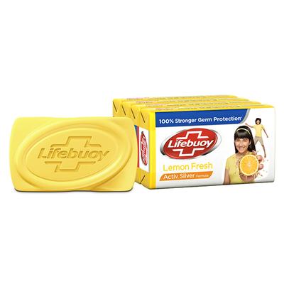 Lifebuoy Lemon Fresh 100% Stronger Germ Protection Soap Bar 500 gm - Soaps