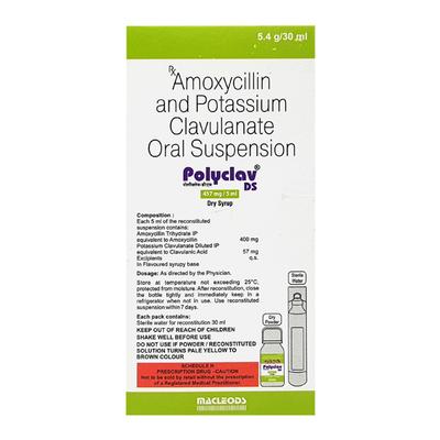 Polyclav DS Dry Syrup 30ml - Bacterial Infections-Pen