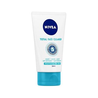 Nivea Total Face Cleanup Normal to Oily Skin 50 ml - Face Scrubs