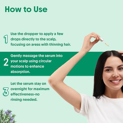 Aravi Organic Rosemary Boosts Hair Growth Serum With Biotin 30 ml - Hair Serums