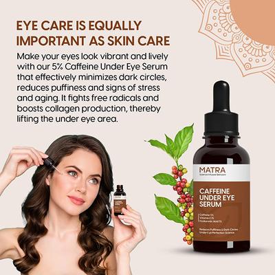 Matra 5% Caffeine Under Eye Serum for Dark Circles 30 ml - Under Eye Creams & Serums