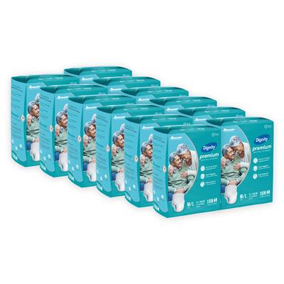 Dignity Premium Pull up Adult Diapers-Medium/Large (Pack of 12) 120's - Adult Diapers & Pads