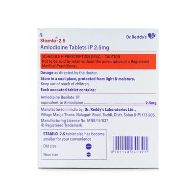 Stamlo 2.5mg Tablet 30'S - Hypertension-Cal