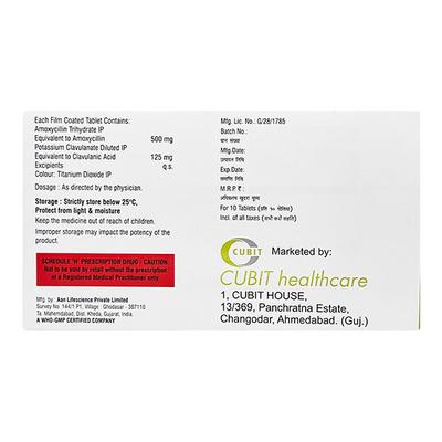 EXCLAV 625 Tablet 10's - Bacterial Infections-Pen