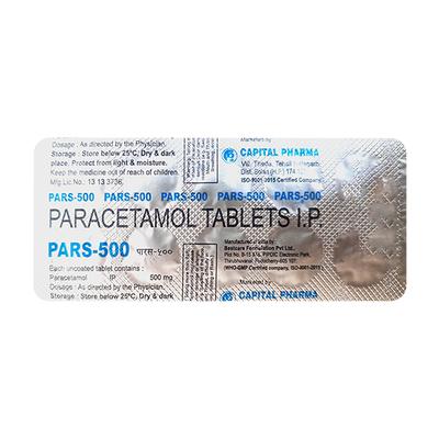 PARS 500 Tablet 10's - Fever-Ana