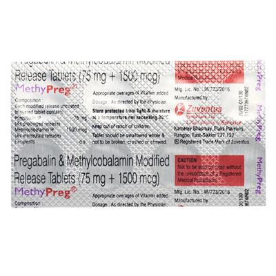 Methypreg Tablet 10'S - Neuropathic Pain-Dru