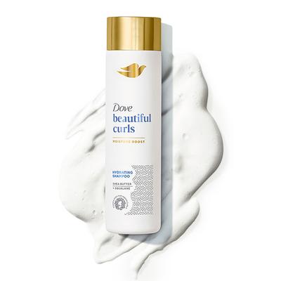 Dove Beautiful Curls Sulphate Free Hydrating Shampoo, No Parabens & Dyes, for Smooth Bouncy Shiny Curls Hair 380ml - Shampoos