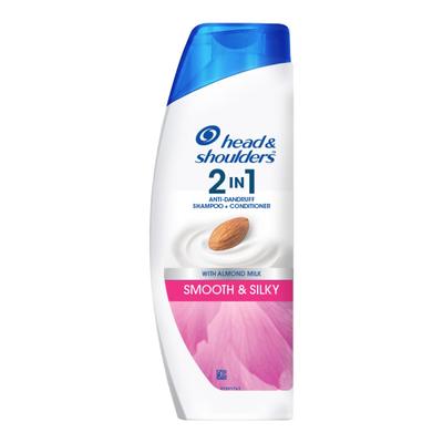 Head and Shoulders 2-In-1 Smooth and Silky with Almond Milk Anti-Dandruff Shampoo + Conditioner 180 ml - Dry Shampoos & Conditioners