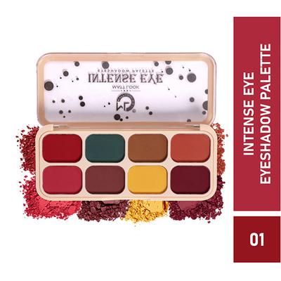 Matt Look intense Eye 8 in 1 Eyeshadow Palette Highly Pigmented, Long Lasting Metallic Glitter Nudes,01 12 gm - Eye Shadow Palettes