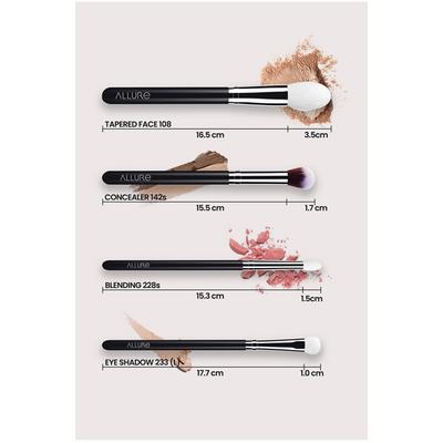 Allure Professional Makeup Brush (Set of 04) (Travel Friendly Brush Set SGK-04) 1's - Face Brush