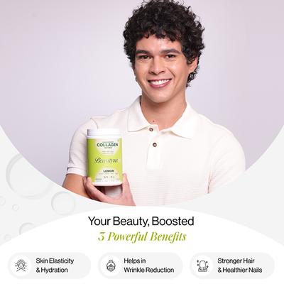 Beautywise Advanced Collagen Peptides (Lemon) 200 gm - Multi-Vitamins