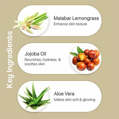 TULIPS Lemongrass and Aloe Vera Handmade Bathing Bar 125 gm - Soaps