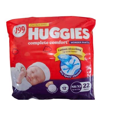 Huggies Complete Comfort Wonder Diaper Pants (NB-XS) 22's - Diapers & Wipes