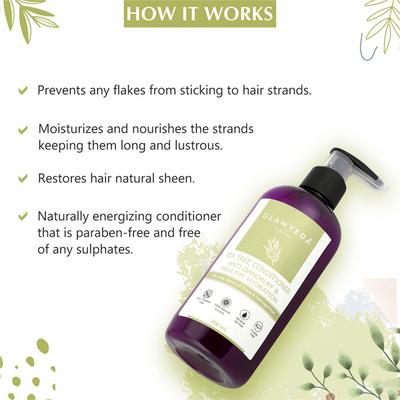 Glamveda Anti Dandruff and Healthy Hydration Tea Tree Conditioner 300 ml - Conditioners