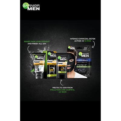 Garnier Men PowerWhite XL Charcoal Mask 28 gm - Hair Masks & Packs