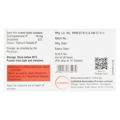 DYDROHOPE 10 Tablet 10's - Hormonal Therapy-Oes