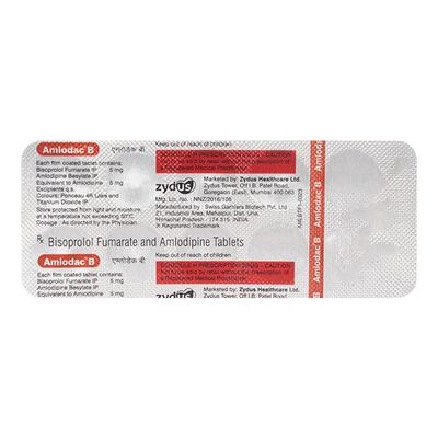 AMLODAC B Tablet 10's - Hypertension-Ang