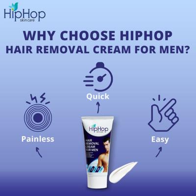 Hiphop Skincare Hair Removal Cream For Men 60 gm - Shaving & Hair Removal