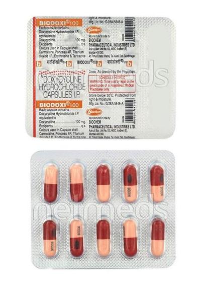 Biodoxi 100mg Capsule 10'S - Bacterial Infections-Tet