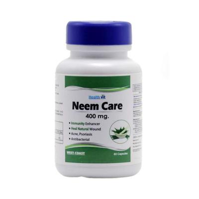 HealthVit Neemcare Neem Powder 400MG- Capsules 60's - Herbal Dietary Supplement