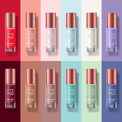 Lakme 9To5 Overtime Shine Nail Colour Coral Haze 6 ml - Nail Polish
