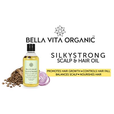 Bella Vita Organic Silkystrong Coffee Onion Ayurvedic Herbal Anti 225 ml - Hair Oils