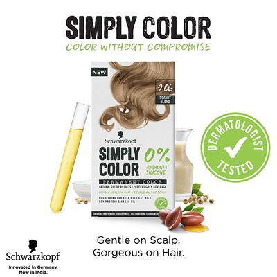 Schwarzkopf Simply Color Permanent Hair Colour 9.06 Peanut Blonde 142.5 ml - Crème