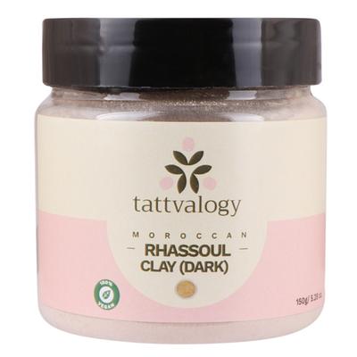 Tattvalogy Moroccan Rhassoul Clay (Dark) 150 gm - Masks & Peels