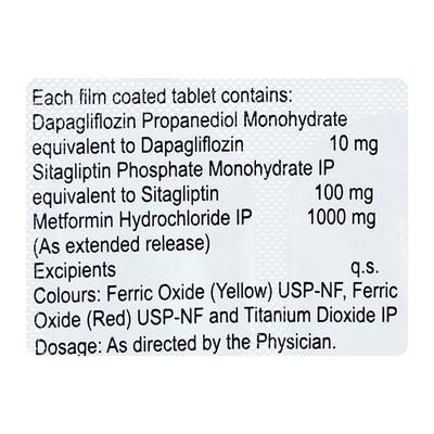 OXRAMET S XR 1000 Tablet 7's - Diabetes-Ant