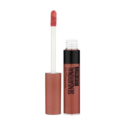 Maybelline New York Sensational Liquid Matte Lipstick, NU02 Strip It Off, Liquid Lipstick Shades Delivering Intense Matte Color Effect 7 ml - Lipsticks