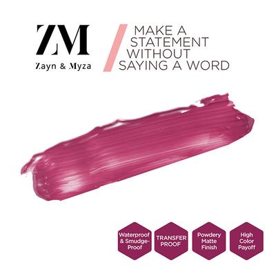 Zayn & Myza Transfer - Proof Power Matte Lip Color, Full Fuchsia 6 ml - Liquid Lipsticks