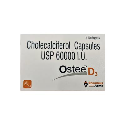 OSTEE D3 Soft Gelatin Capsule 4's - Supplements-Vit