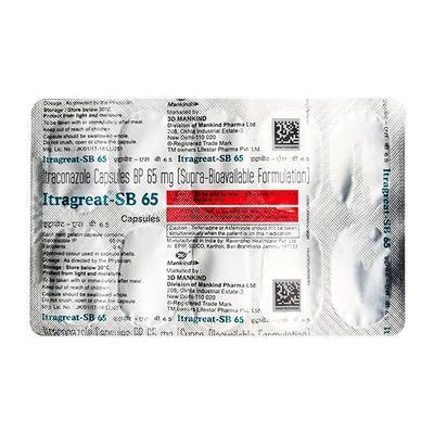 ITRAGREAT SB 65 Capsule 10's - Fungal Infections-Anf