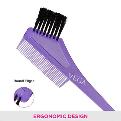 Vega Tail Comb (With Dye Brush) (1293N) 28 gm - Hair Combs