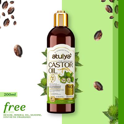 Atulya Castor Coldpress Oil 200 ml - Hair Oils
