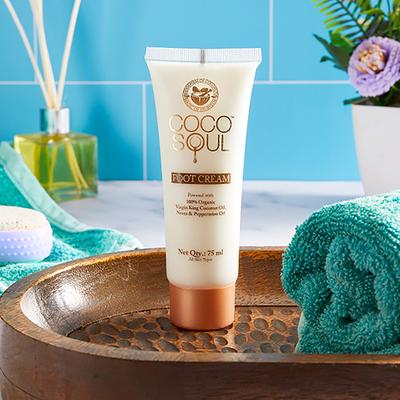 Coco Soul Foot Cream -With Coconut & Ayurveda- Paraben & Sulphate Free 75ml - Foot Creams & Lotions