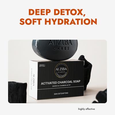 Alziba Cares Soap - Activated Charcoal 100 g - Soaps