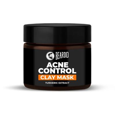 Beardo Acne Control Face Clay Mask - Turmeric Extract 50 gm - Masks & Peels