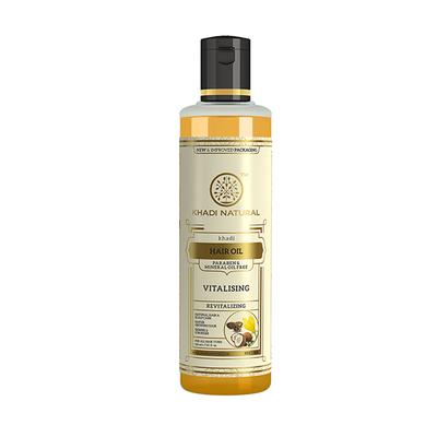 KHADI NATURAL VITALISING HAIR OIL PARABEN MINERAL OIL FREE 210 ml - Hair Oils