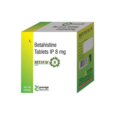 BETAVAC 8 Tablet 10's - Vertigo-Ant