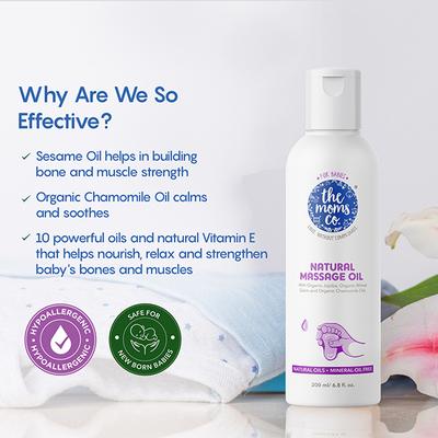 The Moms Co. Baby Massage Oil 200 ml - Creams, Lotions & Oils