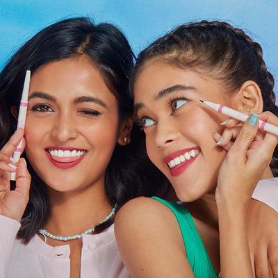 Gush Beauty Eye Like Options Black To Black Dual-Ended Kajal & Felt-Tip Liner 0.65gm - Eyeliners