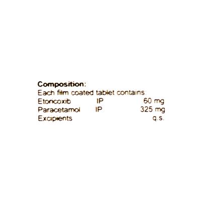 Etoford P Tablet 10'S - Pain relief-Nsa