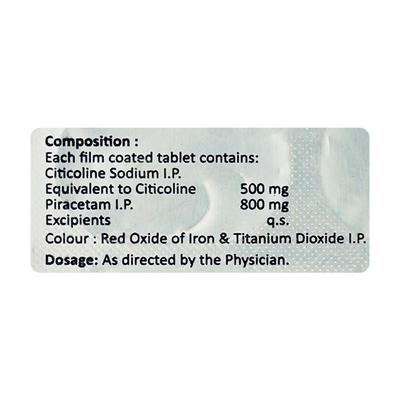 CITIALFA P 800mg Tablet 10's - Nootropics And Neurotrophics