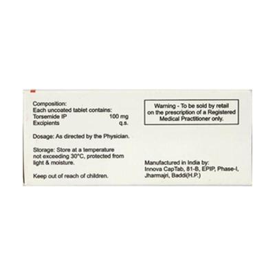Torvigress 100mg Tablet 10'S - Hypertension-Diu